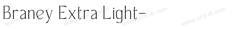 Braney Extra Light字体转换